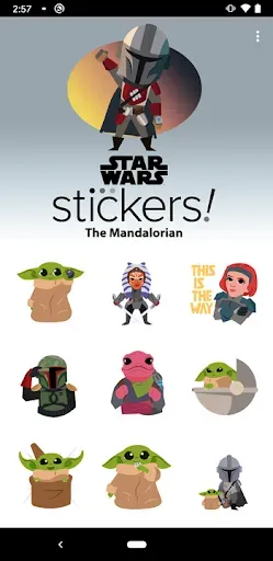 Скриншот 1 — The Mandalorian Stickers
