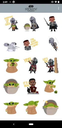 Скриншот 2 — The Mandalorian Stickers
