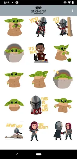 Скриншот 3 — The Mandalorian Stickers