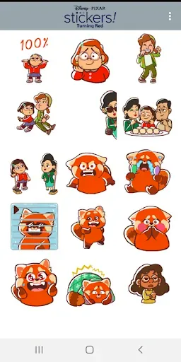 Скриншот 3 — Pixar Stickers: Turning Red