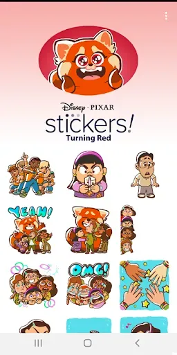 Скриншот 5 — Pixar Stickers: Turning Red