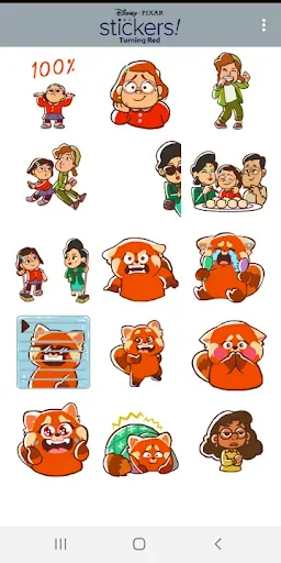 Скриншот 7 — Pixar Stickers: Turning Red