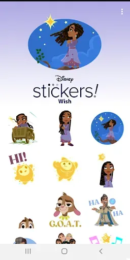 Скриншот 1 — Disney Stickers: Wish