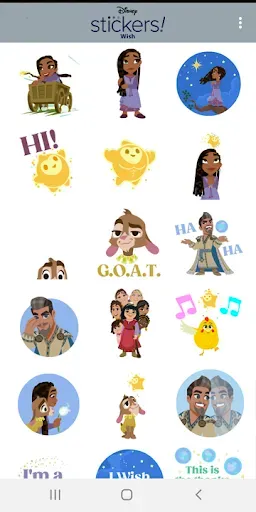 Скриншот 2 — Disney Stickers: Wish