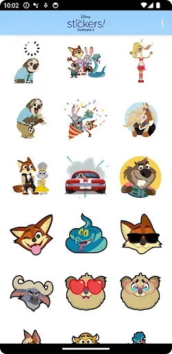 Скриншот 5 — Zootopia 2 Stickers & Emojis