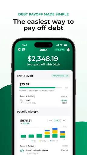 Скриншот 1 — Ditch: Pay Off Debt Faster