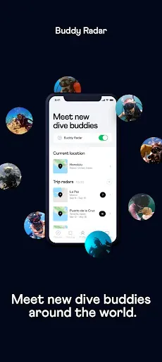 Скриншот 1 — Buddy: Social Dive App