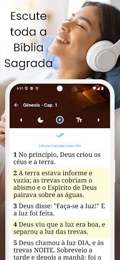 Скриншот 1 — Bíblia Católica Terço Liturgia