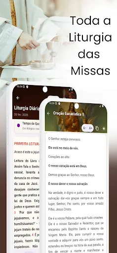 Скриншот 2 — Bíblia Católica Terço Liturgia