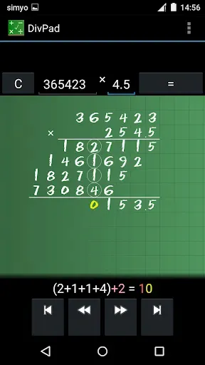 Скриншот 2 — DivPad - Step by Step Math