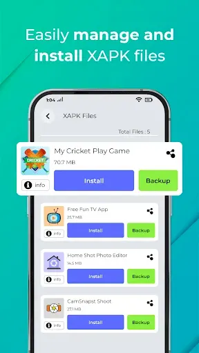 Скриншот 2 — XAPK APK Installer Backup Tool