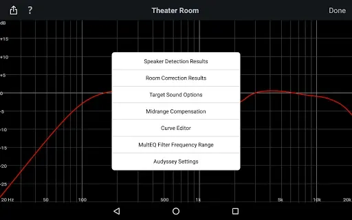 Скриншот 8 — Audyssey MultEQ Editor app