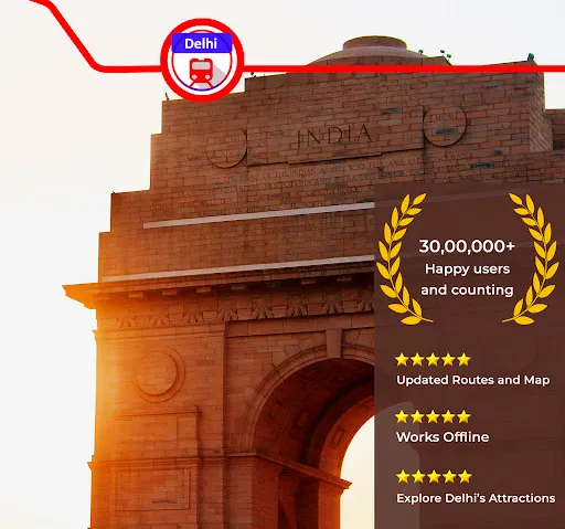 Скриншот 1 — Delhi Metro App Route Map, Bus