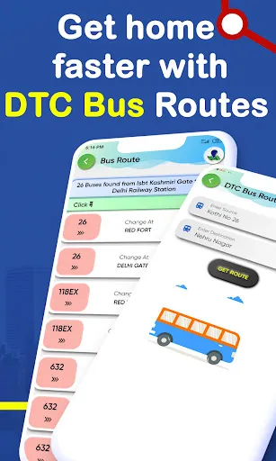 Скриншот 6 — Delhi Metro App Route Map, Bus