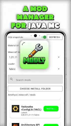 Скриншот 1 — Modly Mods