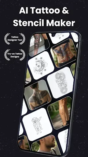 Скриншот 1 — Stencify: Tattoo Stencil Maker