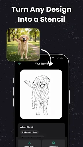 Скриншот 2 — Stencify: Tattoo Stencil Maker