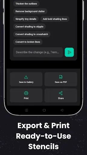 Скриншот 3 — Stencify: Tattoo Stencil Maker