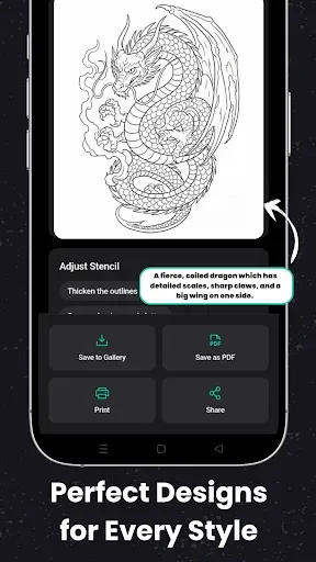 Скриншот 5 — Stencify: Tattoo Stencil Maker