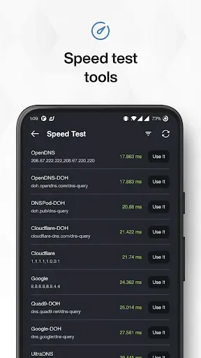Скриншот 5 — DNS Changer: Fast & Secure DNS