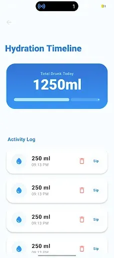 Скриншот 2 — HydrateNow: Water Tracker
