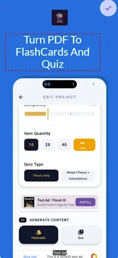 Скриншот 1 — StudyFlash: Флеш-карты AI