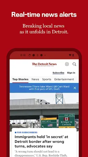 Скриншот 1 — The Detroit News: Local News