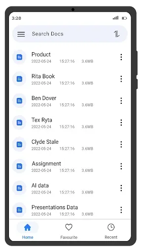 Скриншот 2 — Word Reader Docx Viewer