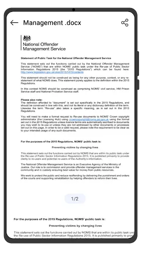 Скриншот 3 — Word Reader Docx Viewer