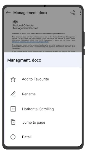 Скриншот 4 — Word Reader Docx Viewer