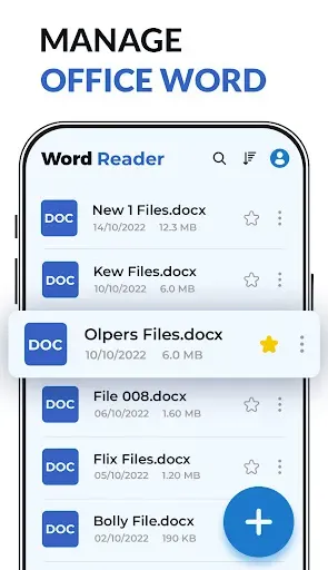 Скриншот 1 — Docx Читатель - документ ворд