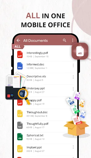 Скриншот 1 — File Reader - PDF, Word, ZIP