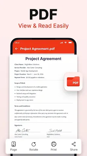 Скриншот 2 — Чтение документов: PDF, Word