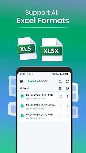 Скриншот 2 — Excel Reader: XLSX, XLS Viewer