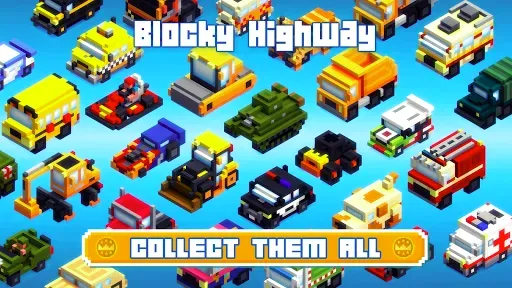 Скриншот 3 — Blocky Highway: Traffic Racing
