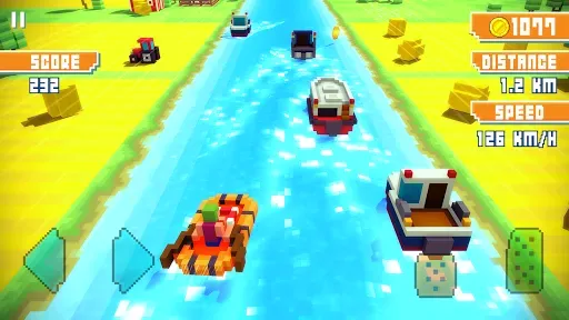 Скриншот 8 — Blocky Highway: Traffic Racing