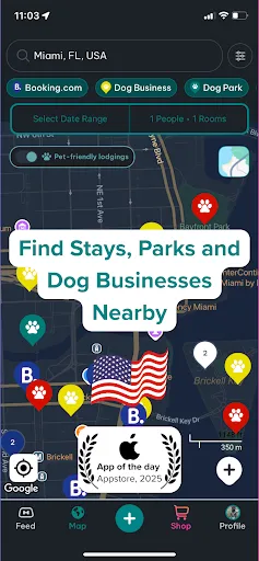 Скриншот 1 — DogPack: Dog Friendly Spots
