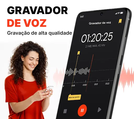 Скриншот 1 — Gravador de Voz