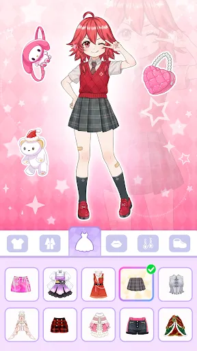 Скриншот 2 — Anime Dress Up & Makeup Doll