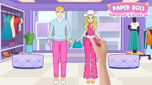 Скриншот 1 — Paper Doll Makeover & Dress Up