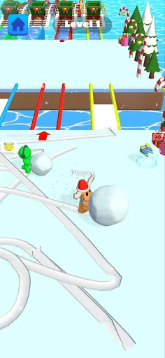 Скриншот 4 — Ice Runner Battle: Snow Race