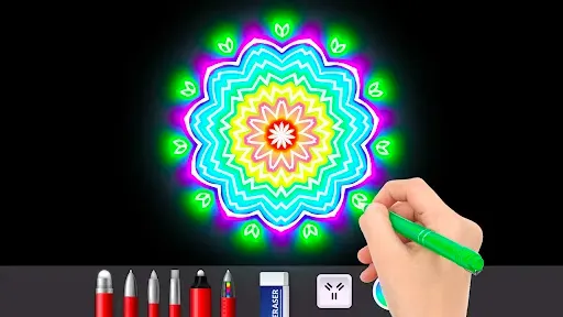 Скриншот 6 — Doodle Master - Glow Art