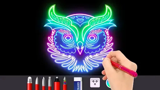 Скриншот 7 — Doodle Master - Glow Art