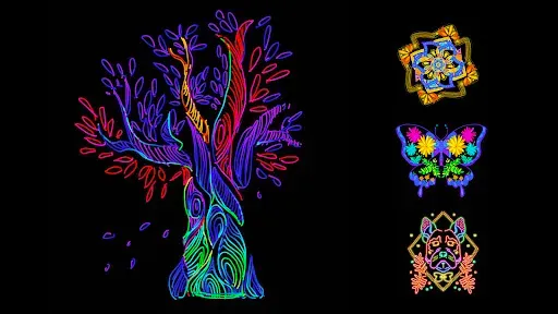 Скриншот 8 — Doodle Master - Glow Art