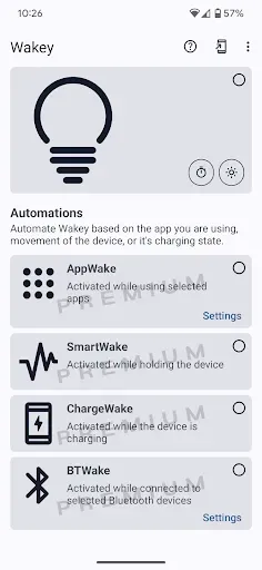 Скриншот 1 — Wakey: Держите экран активным