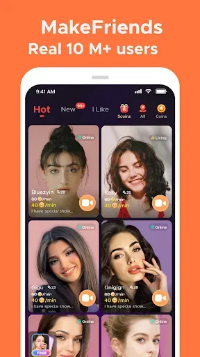 Скриншот 4 — Live Chat Video Call-Whatslive
