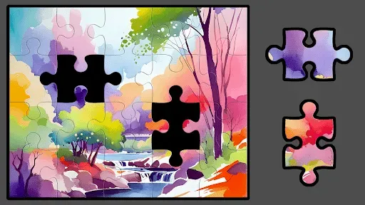 Скриншот 1 — Nature Puzzle for Kids