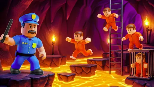 Скриншот 4 — Obby Prison Escape Parkour