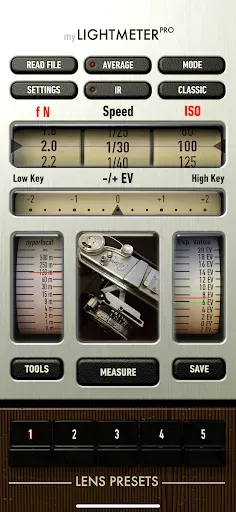 Скриншот 1 — myLightMeter Pro