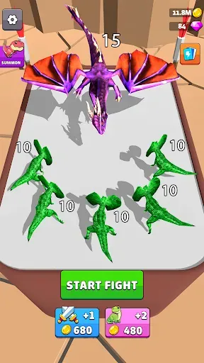 Скриншот 4 — Dragons Merge: Боевые игры
